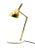 Golden Brass Table or Desk Lamp with Carrara Marble Base, Italy, 1980s For Sale - Image 14 of 18