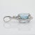 Metal 3.5Ct Aquamarine Pendant With Earth Mined Diamond: Solid 14k Gold, Oval 11x9mm For Sale - Image 7 of 8