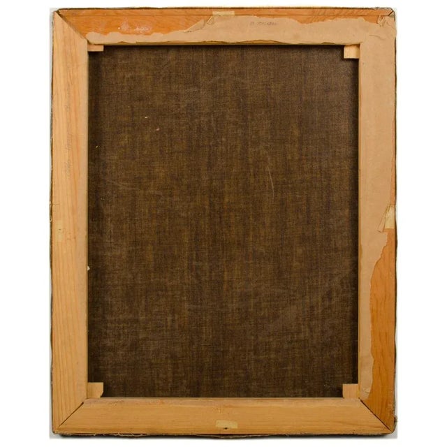 Early 20th Century "Girl with Lantern" Figurative Oil Painting by Otto Toaspern For Sale - Image 9 of 11