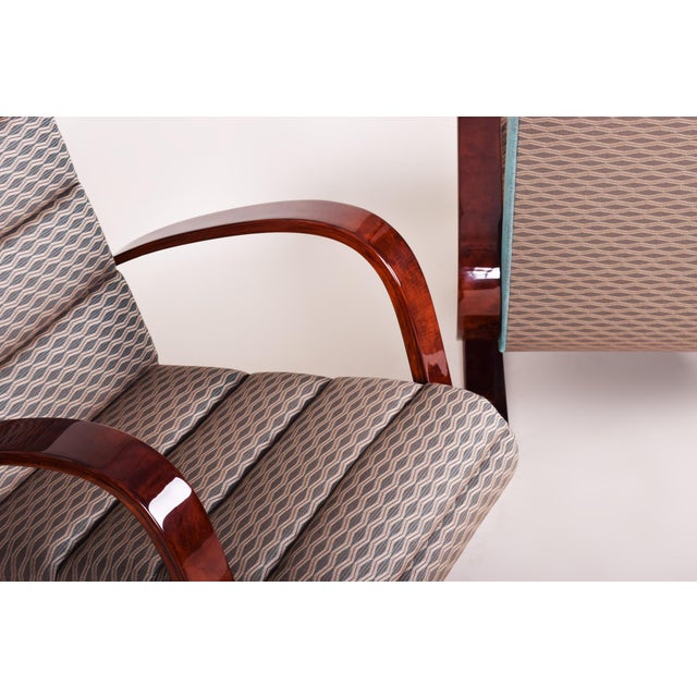 Set of Art Deco Lounge Chairs by Miroslav Navrátil, 1930s For Sale - Image 4 of 9