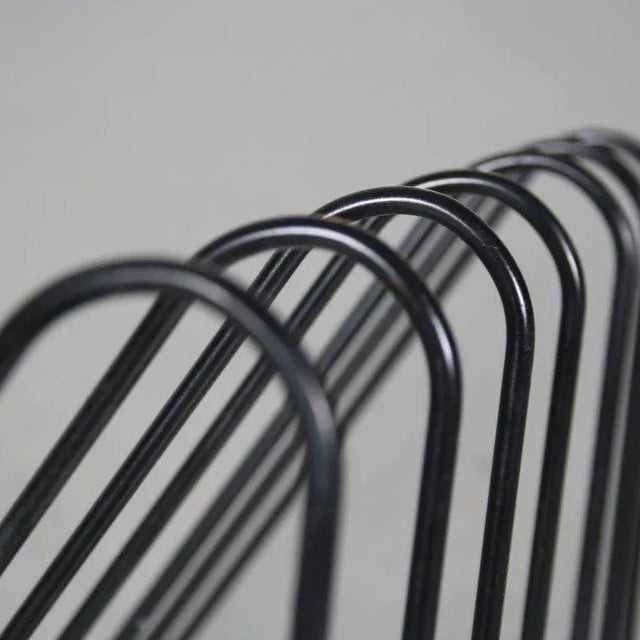 Metal Magazine Rack by Francois Arnal for Atelier A, France, 1970s For Sale - Image 7 of 9