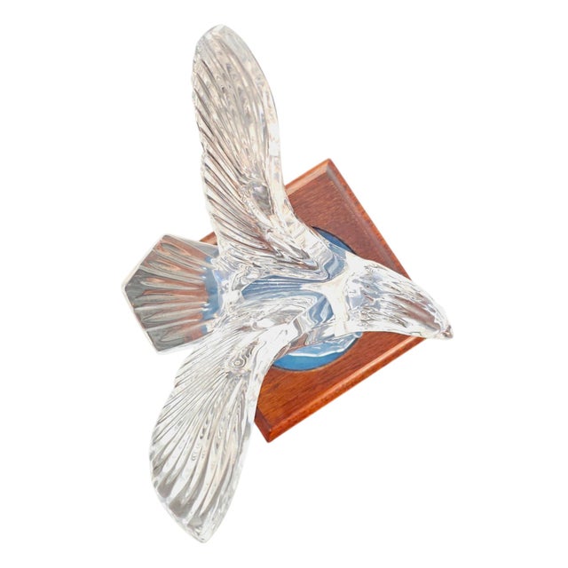 Late 20th Century Waterford Crystal Bald Eagle Figurine Sculpture, Ireland For Sale - Image 9 of 14