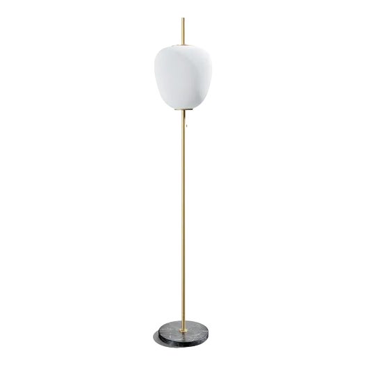 Tall J14 Floor Lamp in Gilt Brass from Disderot For Sale