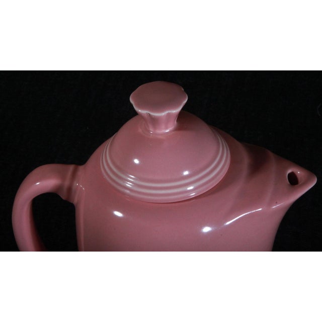 Vintage Fiestaware Coffee Serving Pot in Rose Pink Chairish