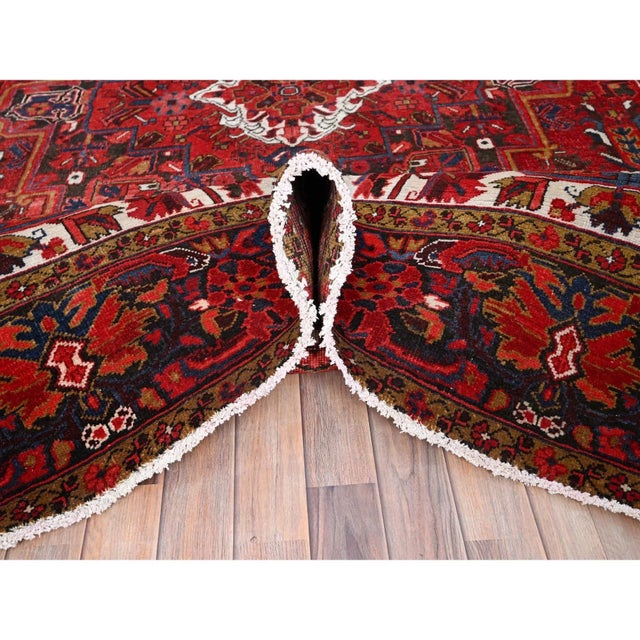 Red 1960 Red Vintage Persian Rug For Sale - Image 8 of 12