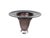 Glass MCM Style Amethyst Crystal Glass Footed Vase With Wide Rim For Sale - Image 7 of 11