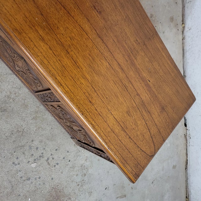 Wood Early 20th Century Carved Trunk For Sale - Image 7 of 12