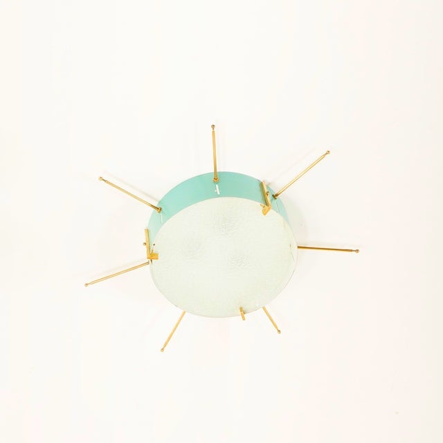 Mid-Century Modern Italian Flush Mount in the style of Gio Ponti, 1950s For Sale - Image 6 of 6