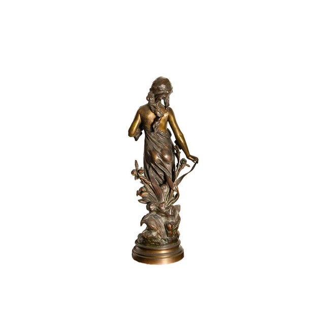 Edouard Drouot, Diana Sculpture, 19th Century, Bronze For Sale - Image 11 of 18