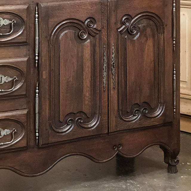 Burnt Umber 18th Century Country French Buffet ~ Enfilade For Sale - Image 8 of 12