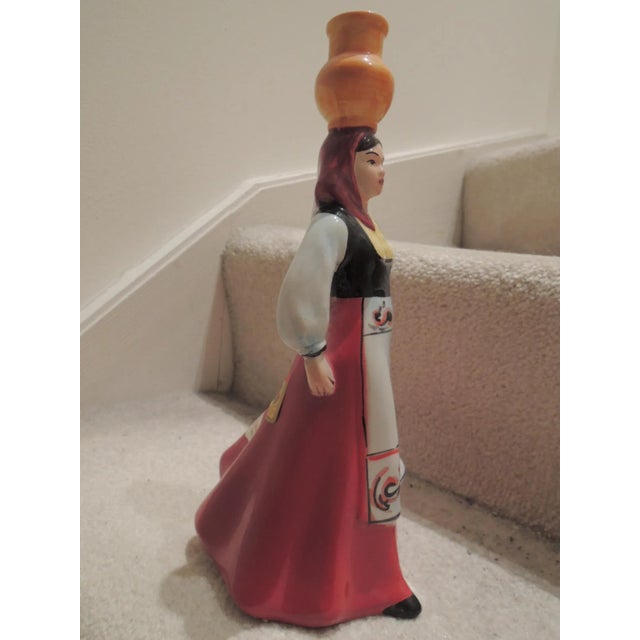 Wine Decanter from Mission Cellars California Italian Folkloric Vineyard Figurine 16 " Tall. Wine Decanter Figurine from...