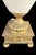 1960s Vintage Huge Marbro Style Porcelain Urn Candleabra Style Raised Leaf Brass Table Lamp For Sale - Image 5 of 12