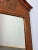 Gold Antique French Mirror with Oak Carved Frame For Sale - Image 8 of 10