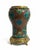 Vintage Asian Cloisonné Enamel Vase on Ornate Gilt Metal Base For Sale - Image 4 of 7