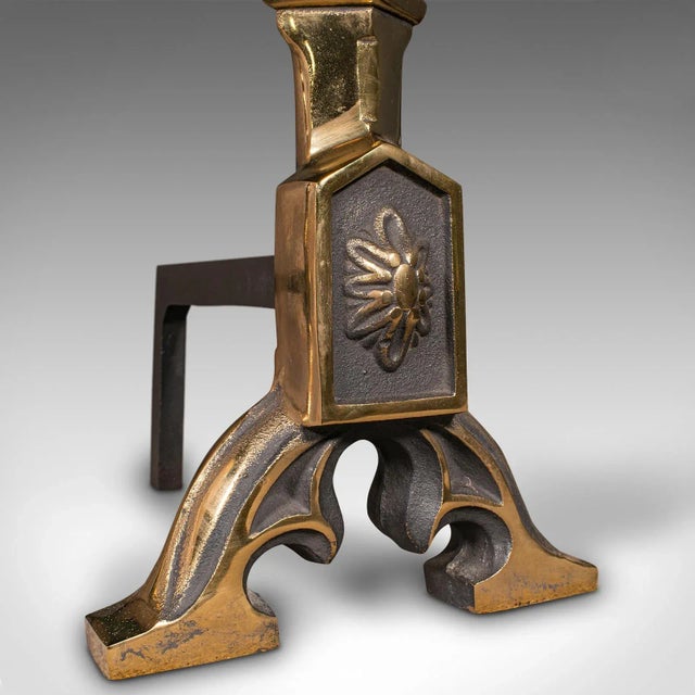 1900s Antique Victorian Art Nouveau Fireplace Set For Sale - Image 9 of 11