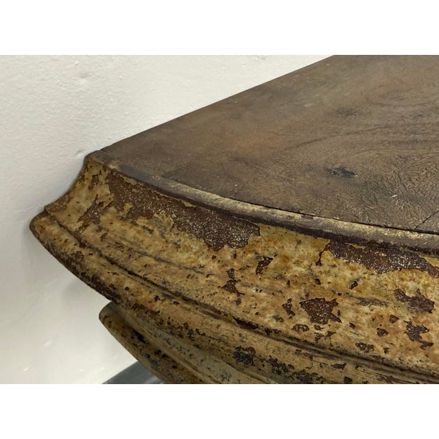 Restoration Hardware Hayrack Cast Iron Demilune Console Table For Sale In San Francisco - Image 6 of 12