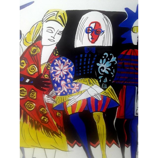 Paper Veronika Issaeva-Agenos, Figures, Print For Sale - Image 7 of 9