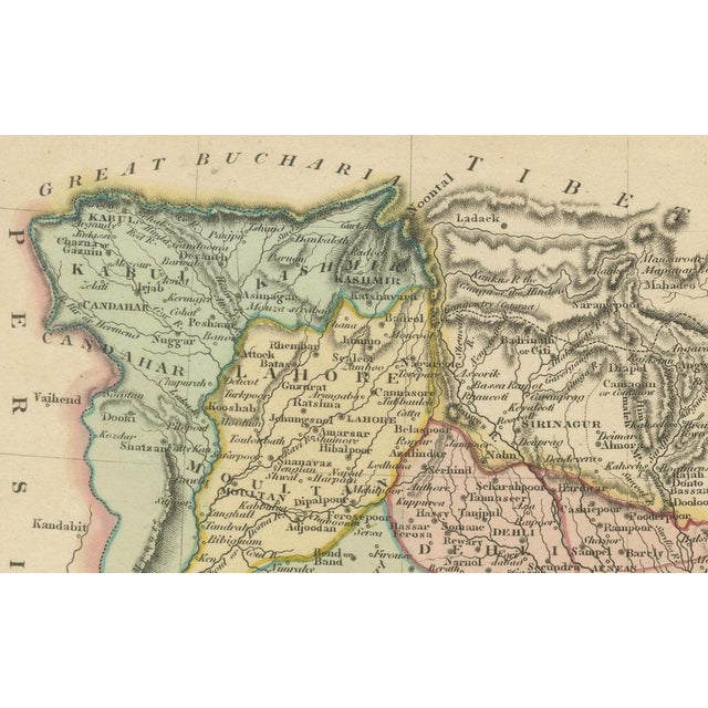 Map of Hindoostan British India by C. Smit, 1808 For Sale - Image 6 of 8