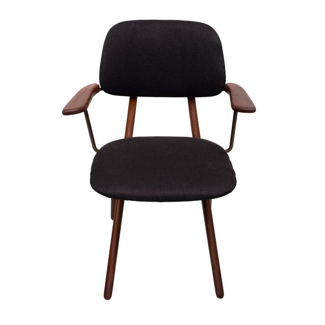 Dutch Scissors Dining Chairs by Louis van Teeffelen for WéBé, 1950s, Set of 5 For Sale - Image 11 of 18