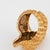 Vintage Seashell 18k Yellow Gold Cuff Cocktail Ring Size 5.5 | Chairish