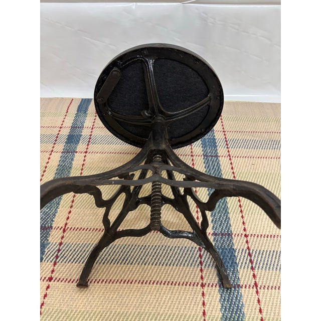 Late 19th Century Antique Adjustable Watchmaker’s Stool For Sale - Image 5 of 9
