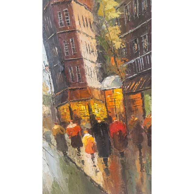Vintage Paintings Paris Street Scene 2pc For Sale In San Diego - Image 6 of 18