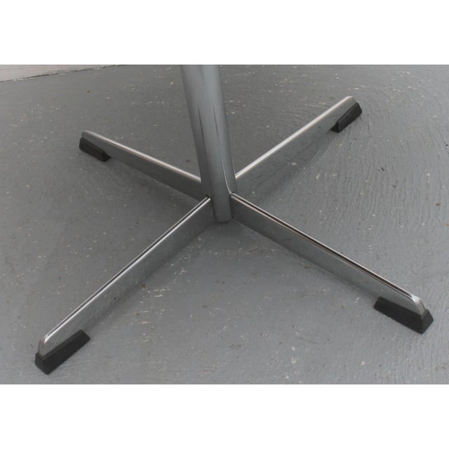 Walnut Coffee Table with Chrome Base, 1960s For Sale - Image 4 of 7