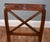 Elegant Regency style mahogany window seat or bench Curved scroll ends with carved anthemion and classical detailing Cane...