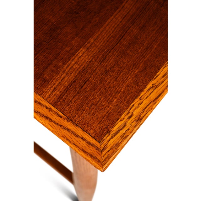 Mid-Century Danish Modern Writer's Desk in Oak Attributed to Arne Vodder for Sigh & Søns, Denmark, C. 1960s For Sale - Image 13 of 14