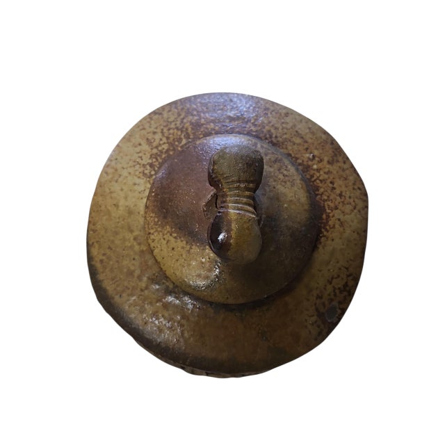 Late 20th Century Rare Vintage Patricia Herzog Studio Pottery Lidded Box For Sale - Image 5 of 8