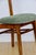 Hałas vintage chair in green with a wooden backrest. A completely restored original chair designed by Rajmund Hałas in the...