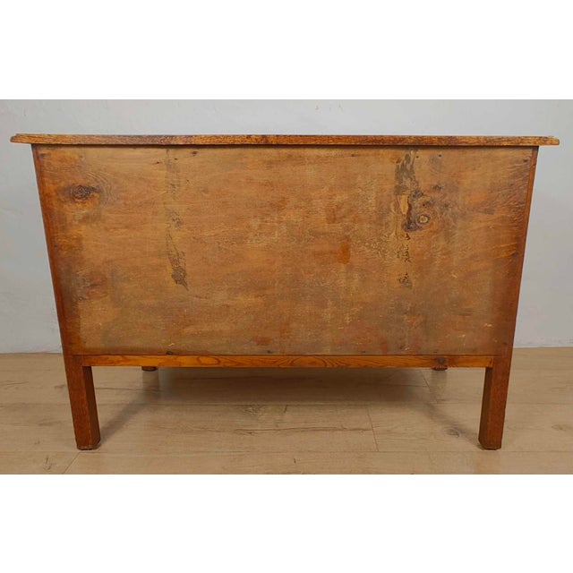 Vintage Farmhouse Chest of Drawers in Carved Oak, 1930 For Sale - Image 13 of 15
