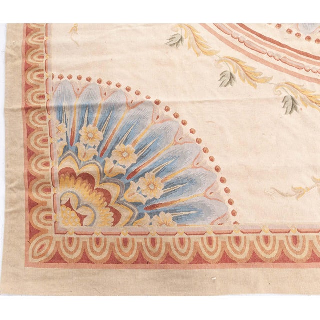 Doris Leslie Blau Aubusson Rug Size: 9'6" × 10'4" (289 × 314 cm) Age: New Color: Beige, Blue, Green, Taupe, Yellow...