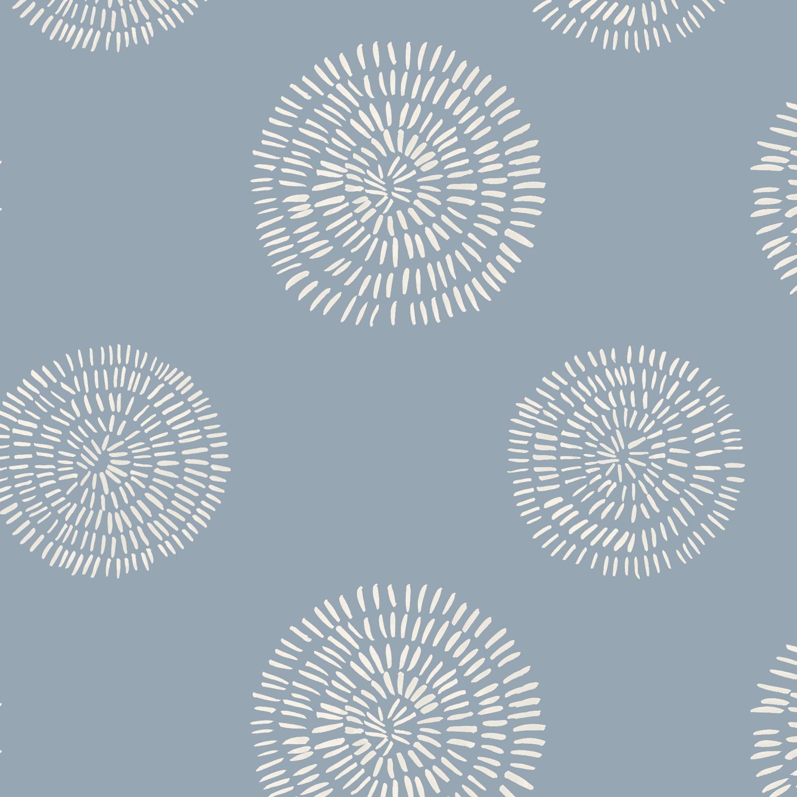 Soicher Marin Sandraker Wallpaper in Blue - 3 Panels | Chairish