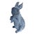 Vintage-Style Cast Garden Rabbit Statue For Sale