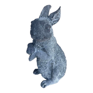 Vintage-Style Cast Garden Rabbit Statue