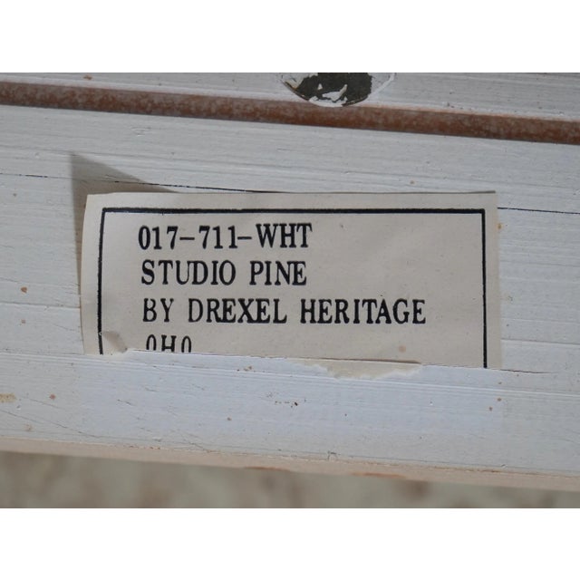 Set of 6 Drexel Gustavian Paint Decorated Dining Room Chairs For Sale - Image 18 of 18