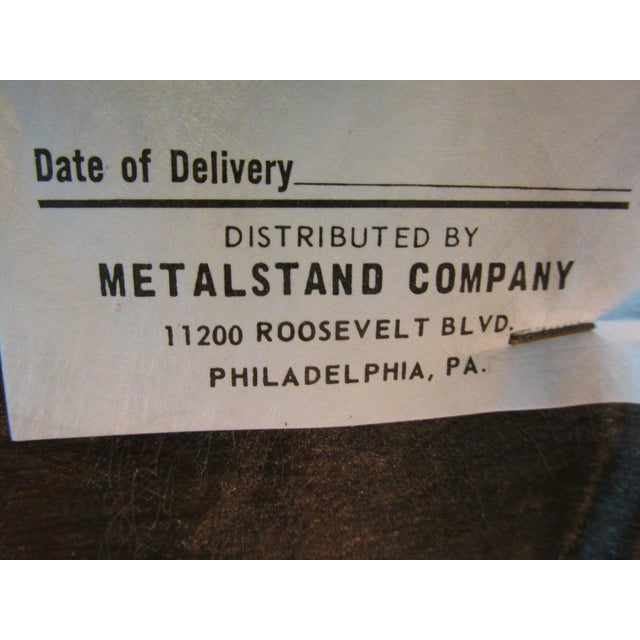 Modernist Style Swivel Armchairs by Metalstand Inc., Philadelphia, 1970s, a Pair For Sale - Image 12 of 12