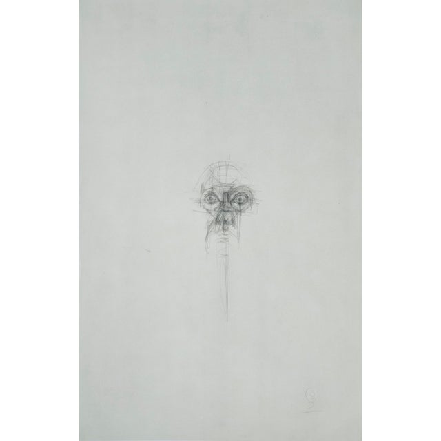 Black Alberto Giacometti, Female Head, 1963, Original Lithograph For Sale - Image 8 of 8