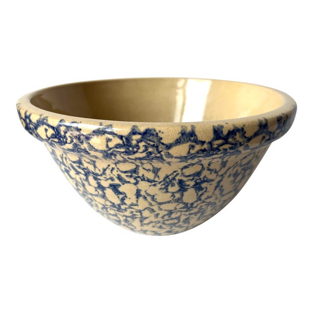Early American Spongeware 10" Bowl-Robinson Ransbottom For Sale
