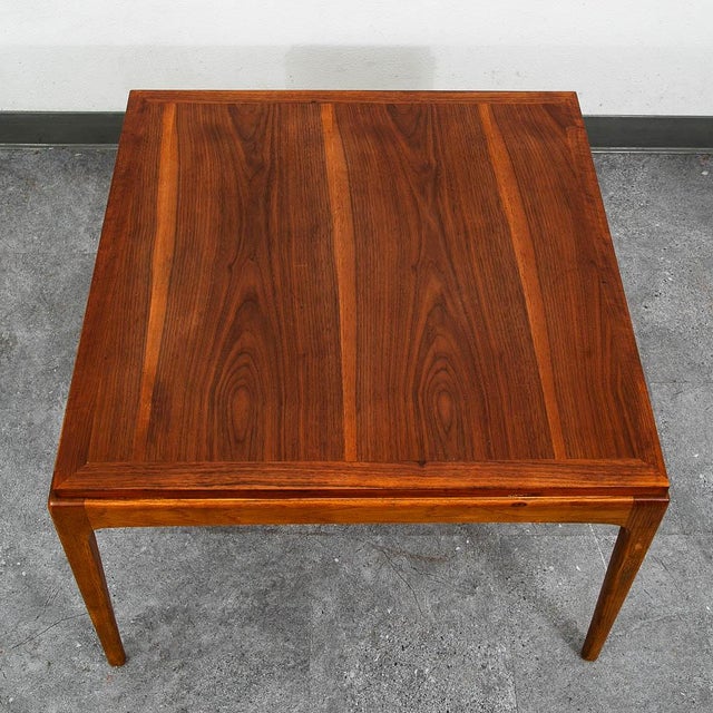 Mid-Century Modern Mid Century Modern End Table Lane Side Walnut Vintage Square MCM Style 997-06 For Sale - Image 3 of 10