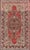 Measures: 6'2 x 10'3. Antique Turkish Oushak Carpet with Medallion in Soft Red, Green and Brown. Keivan Woven Arts...
