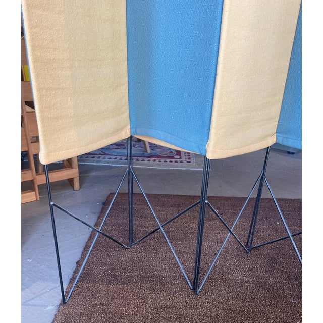 1960s Dazzling Mid Century Modern Folding Privacy Screen For Sale - Image 5 of 8