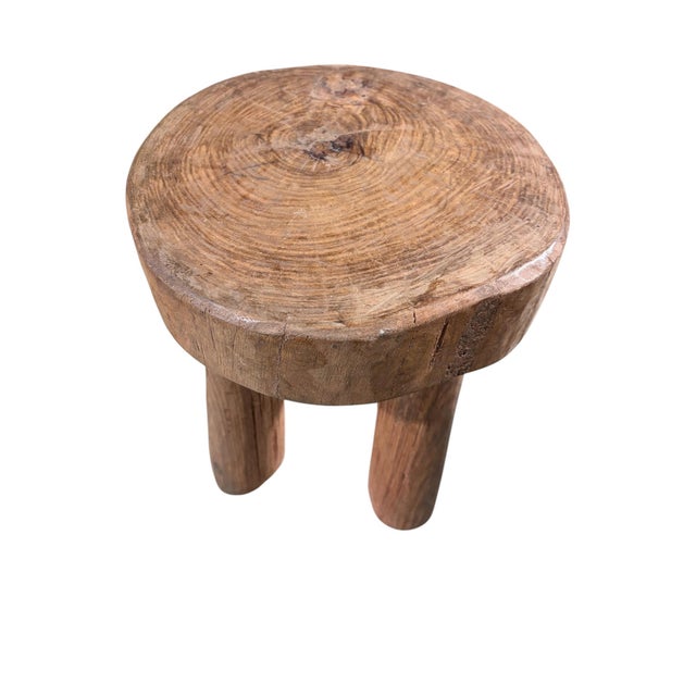 African Vintage Carved Wood Milk Stool Hehe Gogo People Tanzania 13" H For Sale - Image 4 of 7