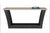Modern Console Table With Limestone Top and Steel Base For Sale - Image 9 of 9