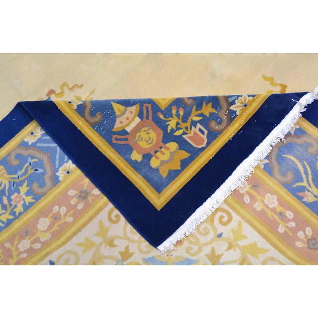 Vintage Chinese Art Deco,9'8'' X 13'9'' For Sale In New York - Image 6 of 6