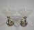 JEAN BORIS LACROIX A beautiful pair of French art deco double wall sconces around 1935-1940 in nickel-plated solid brass...