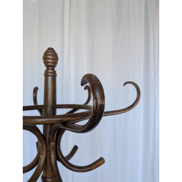 Brown Vintage Bentwood Coat Rack, 1970s For Sale - Image 8 of 18