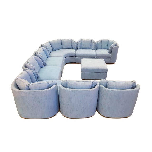 1970s Vintage Henredon Folio 500 Sectional Sofa 9 Pieces Chairish