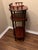 Vintage Solid Wood 3-Tier Round Accent Table W/ Drawer – Early American Colonial Style For Sale In Las Vegas - Image 6 of 9